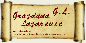 Grozdana Lazarević vizit kartica